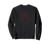 90s Y2K Crazy Scary Chicken Hen is Scared under a Starry Sky Sweatshirt