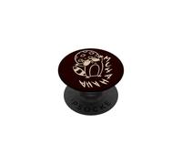 90s Y2K Creepy Raccoon Evil Laugh Beneath the Moon PopSockets Adhesive PopGrip