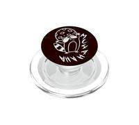 90s Y2K Creepy Raccoon Evil Laugh Under the Moon PopSockets PopGrip for MagSafe