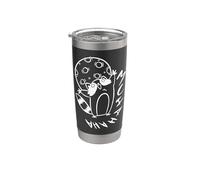 90s Y2K Creepy Raccoon Evil Laugh Under the Moon Stainless Steel Insulated Tumbler