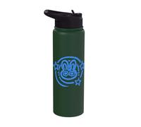 90s Y2K Crying Bunny Hare Rabbit is Sad Under Starry Tail Stainless Steel Insulated Water Bottle