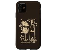 90s Y2K Curious Cute Kitten Stuck in a Wine Glass Case for iPhone 11
