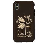 90s Y2K Curious Cute Kitten Stuck in a Wine Glass Case for iPhone X/XS