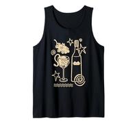 90s Y2K Curious Cute Kitten Stuck in a Wine Glass Tank Top
