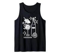 90s Y2K Cute Curious Kitten Stuck in a Wine Glass Tank Top