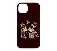 90s Y2K Cute Raccoon Pizza Thief Beneath the Stars Case for iPhone 14 Plus