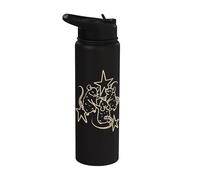 90s Y2K Cute Rats Dancing Around Beneath the Stars Stainless Steel Insulated Water Bottle