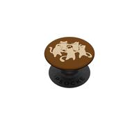90s Y2K Cute Tomcats and Cats Dancing in a Circle PopSockets Adhesive PopGrip