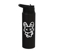 90s Y2K Hurt Bunny Hare Rabbit is Sad Stainless Steel Insulated Water Bottle
