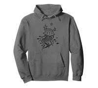 90s Y2K Jellyfish and Fish under Stars Pullover Hoodie