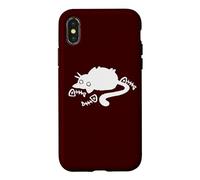90s Y2K Lazy Chubby Cat Tomcat by Fish Bones Case for iPhone X/XS