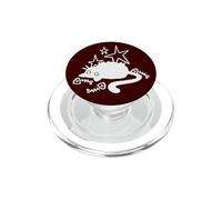 90s Y2K Lazy Chubby Cat Tomcat by Fish Bones Stargazing PopSockets PopGrip for MagSafe