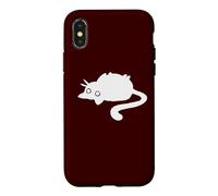 90s Y2K Lazy Chubby Cat Tomcat Lying on Its Back Case for iPhone X/XS