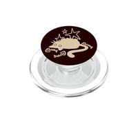 90s Y2K Lazy Chubby Tomcat Cat by Fish Bones Stargazing PopSockets PopGrip for MagSafe