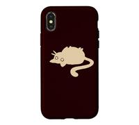 90s Y2K Lazy Chubby Tomcat Cat Lying on Its Back Case for iPhone X/XS