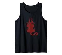 90s Y2K Scared Clinging Cat Tomcat Leaving Scratch Marks Tank Top