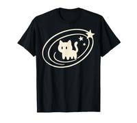 90s Y2K Scary Tomcat Cat is Scared Under Starry Tail Meme T-Shirt