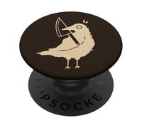 90s Y2K Sinister Crow with Knife PopSockets Adhesive PopGrip