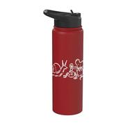90s Y2K Snail Mouse and Worm at Tea Time Stainless Steel Insulated Water Bottle