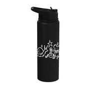 90s Y2K Snail Mouse and Worm Tea Time Beneath the Stars Stainless Steel Insulated Water Bottle