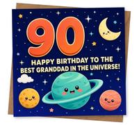 90th Birthday Card for Grandad - Best Grandad in the Universe