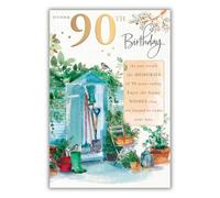 90th Birthday card Male