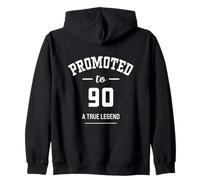 90th Birthday Funny Turning Ninety 90 Years Old Zip Hoodie