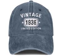 90th Birthday Gifts for Men Women 1935 Bday Hat 90 Gift Ideas Baseball Cap, Blue-2, One size
