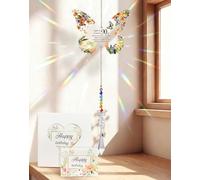 90th Birthday Gifts for Women Butterfly Acylic Crystal Suncatcher Ornament