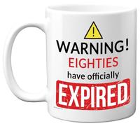 90th Birthday Gifts for Women Men - Eighties Have Expired - Rude Novelty Gag Joke Funny Mugs for 90th Birthday Present, 11oz Premium Ceramic Coffee Mugs
