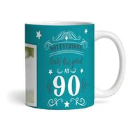90th Birthday Photo Gift Not Everyone Looks This Good Green Personalised Mug - Gift for Birthday, Custom Personalised Gift, Coffee Mug, Tea Mug, Cup