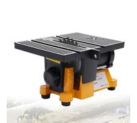 90W 4" Mini Table Saw Cutting Machine 4500Rpm Wood Glass Stone Cutter 1/8Hp Portable Mini Bench Saw 12Mm Arbor Diameter Professiona Electric Chop Saws with 3 Blades, Protective Cover, Miter Guide