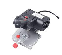 90W Benchtop Cut-Off Miter Saw Mini Table Saw, Wood and Metal Cutter, 0-45° Adjustable Miter Saw for Cutting Copper, Aluminum and Wood
