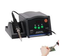 90W Constant Temperature Welding Table, Hot Air Soldering Kit with Digital Display Adjustable 200-420°C, Portable Station for SMD Rework and PCB Repair
