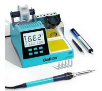 90W Soldering Station Electronic Soldering Station Kit with 3 Preset Modes, 180℃~1000℉, °C/F Conversion, Sleep Mode, 5 Extra Soldering Tips, Suction Cup