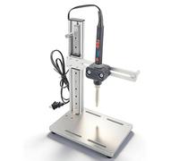 90W Vertical Heat Press Machine, Heat Set Insert Tool with M2-M8 Brass Tips, Multi-Directional Adjustable, for Plastic, 3D Printing Components