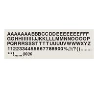 90x Black 1 Inch Stick on Self Adhesive Vinyl Letters & Numbers. Plastic Sticky Lettering.