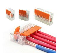 90X For Wago 221 Electrical Connectors Wire Block Clamp Terminal Cable Reusable-
