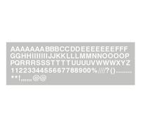 90x White 1 Inch Stick on Self Adhesive Vinyl Letters & Numbers. Plastic Sticky Lettering.