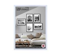 90X60Cm White Modern Step Picture Frame - Perfect For Posters, Photos And Wall Art - Elegant Home Decor - Ak Frames