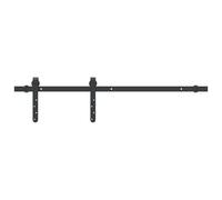 (91 cm) vidaXL Mini Sliding Barn Door Kit Carbon Steel Set Black/White Multi Sizes