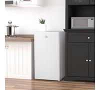 HOMCOM 91L Freestanding Under Counter Fridge with Reversible Door White
