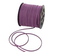 91 Meters Faux Suede Lace String Soft Beading Cord Thread Velvet Ribbons for Bracelet Necklace Bohe Headress Jewelry Making Dream Catchers Gift Wrapping Supplies(Orchid)