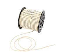 91 Meters Faux Suede Lace String Soft Beading Cord Thread Velvet Ribbons for Bracelet Necklace Bohe Headress Jewelry Making Dream Catchers Gift Wrapping Supplies(Beige)
