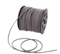 91 Meters Faux Suede Lace String Soft Beading Cord Thread Velvet Ribbons for Bracelet Necklace Bohe Headress Jewelry Making Dream Catchers Gift Wrapping SuppliesGrey)