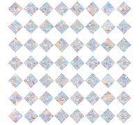 91 Square & Butterfly Anti-Collision Decals - Save Birds from Window Collisions, Reusable Rainbow Prism Stickers