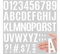 910 PCS 42 Sheets Letter Stickers Large Mailbox Numbers and Letters Self Adhesive Vinyl Waterproof Custom Alphabet Number Stickers for Mailbox Address, DIY Crafts, Door, Windows Decor (3 Inch,White)