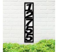 911 Address Sign Custom Reflective Address Plaque Vertical House Numbers Reflective Mailbox Numbers Aluminum Address Sign for Houses Outside Driveway Yard Post