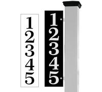 911 Address Sign Custom Reflective Address Plaque Vertical House Numbers Reflective Mailbox Numbers Aluminum Address Sign for Houses Outside Driveway Yard Post