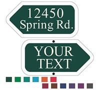 911 Address Sign Custom Reflective Address Plaque Vertical House Numbers Reflective Mailbox Numbers Aluminum Address Sign for Houses Outside Driveway Yard Post
